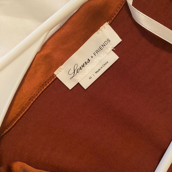 Lovers + Friends Satin Button Down Crop - Picture 5 of 5